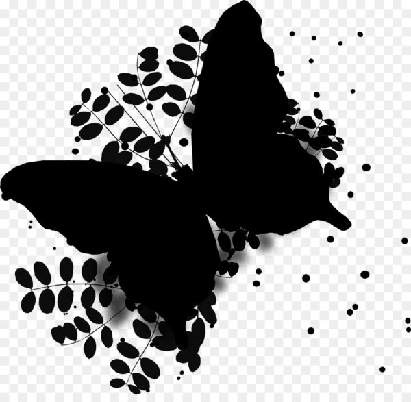 Черные бабочки на белом фоне