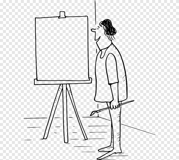 Мольберт карандашом