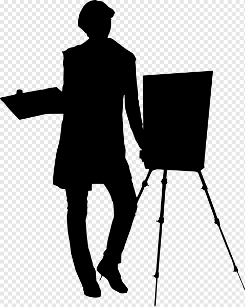 Силуэт художника