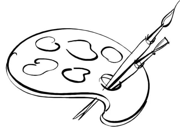 Палитра раскраска для детей