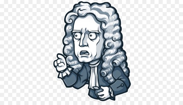 Исаак Ньютон стикер