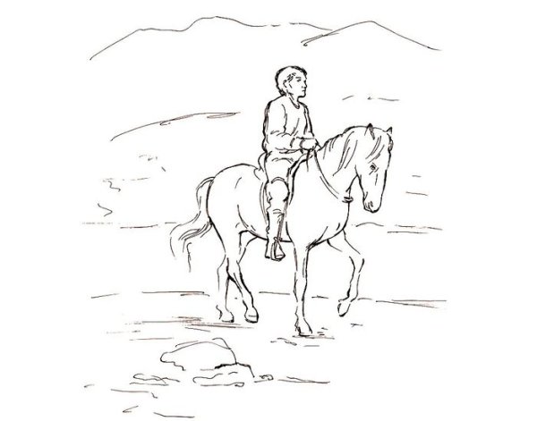 Раскраска к Кавказскому пленнику Жилин