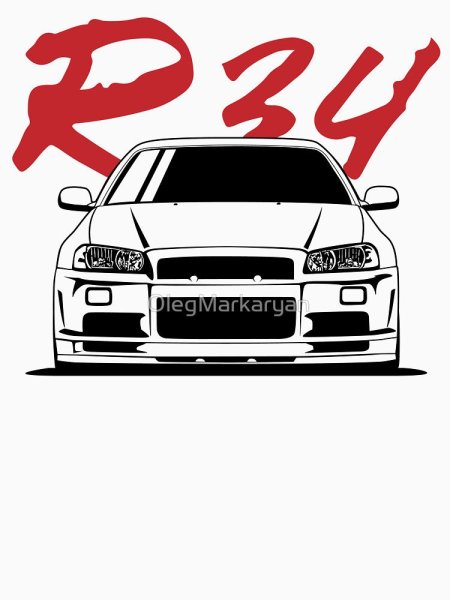 Nissan Skyline r34 в наклейках