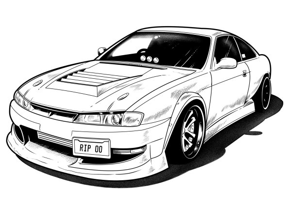Nissan Silvia s15 рисунок