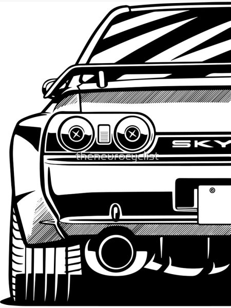 Ниссан Скайлайн р32 вектор