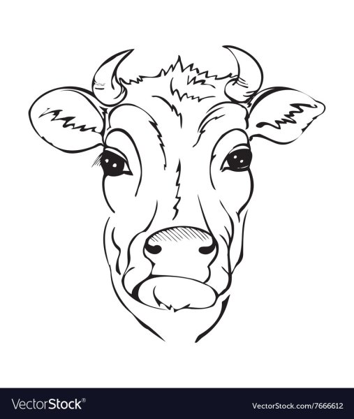 Стилизованная башка коровы