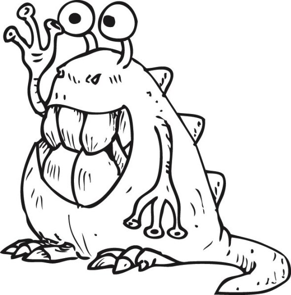 Демон карандашом