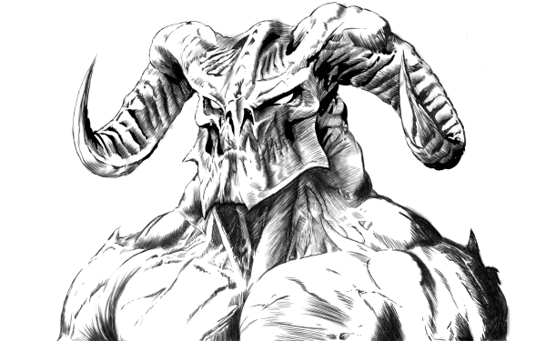 Монстрик чб