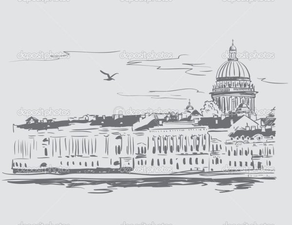 Силуэт Санкт-Петербурга