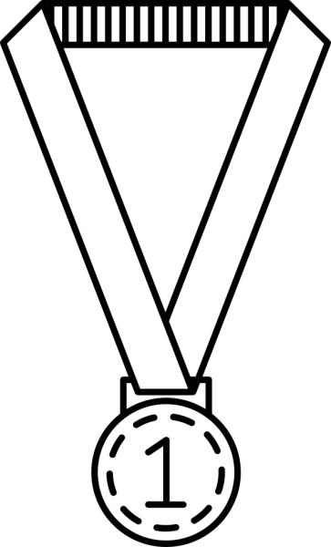 Медалька раскраска