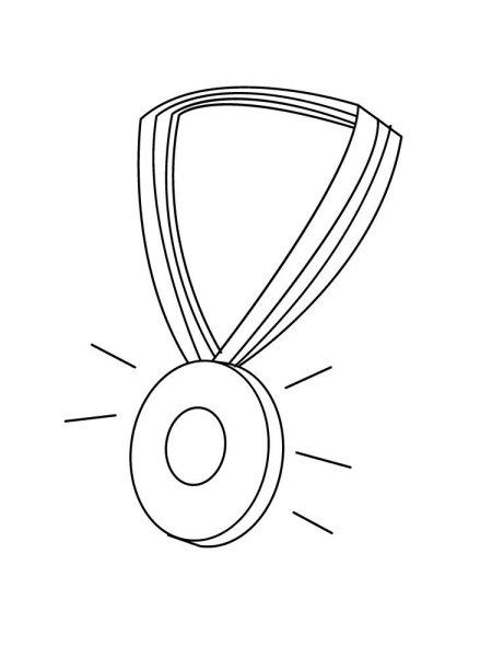 Медаль раскраска