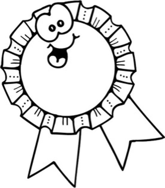 Медаль раскраска для детей
