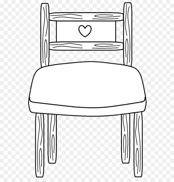 Чёрно белый мебель нарисованная