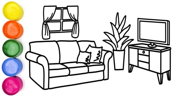 Раскраска "мебель"