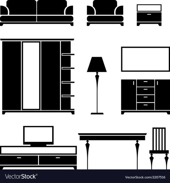 Стул раскраска