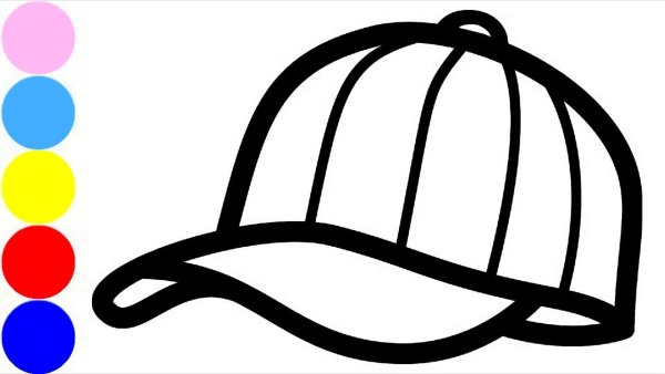 Кепка раскраска для детей