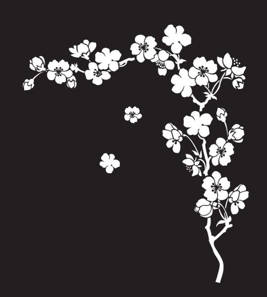 Трафарет Сакуры