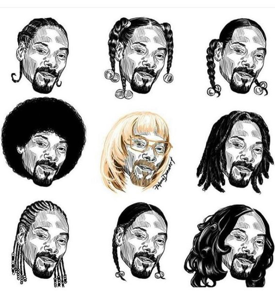 Снуп дог тату эскиз