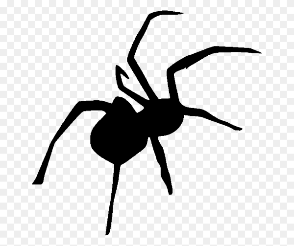 Силуэты пауков