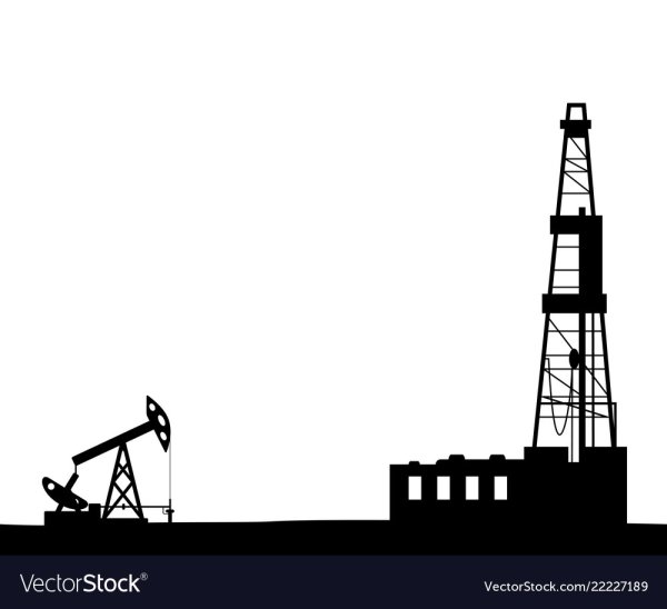 Буровая вышка силуэт