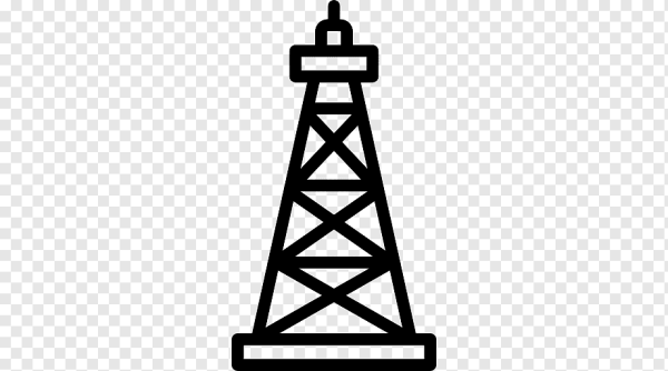 Буровая вышка силуэт