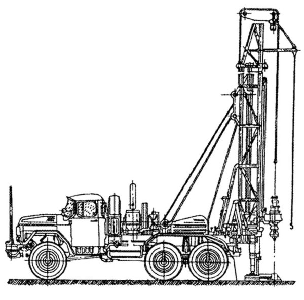 Трафарет нефтяной качалки
