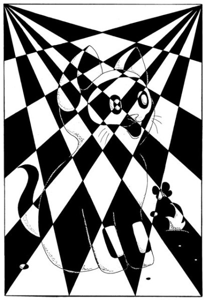 Черно белая композиция