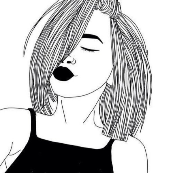 Девушка рисунок