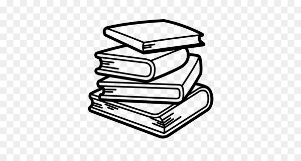 Стопка книг раскраска