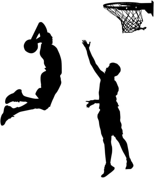 Баскетбол черно белый