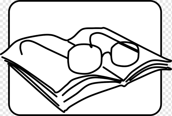 Раскраска книга на столе