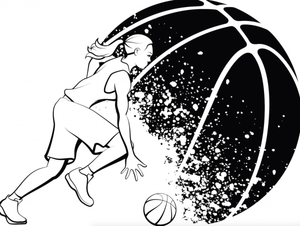 Чёрно-белый баскетбол девочки