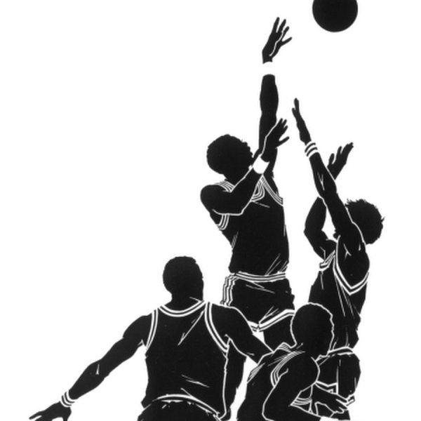 Баскетбол черно белый