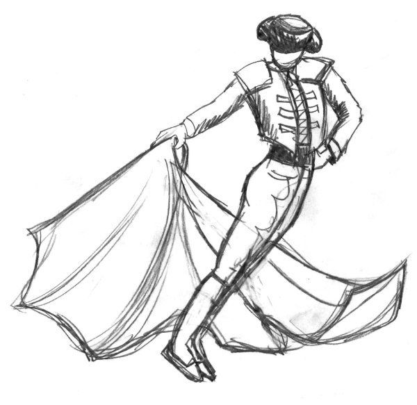 Танец в графике