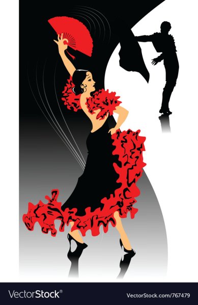 Танцовщица эскиз узор