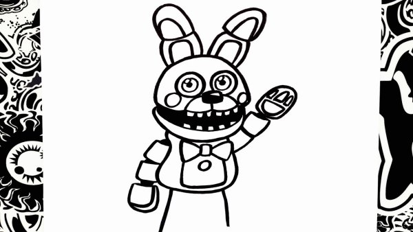 Раскраски ФНАФ 6 Фредди