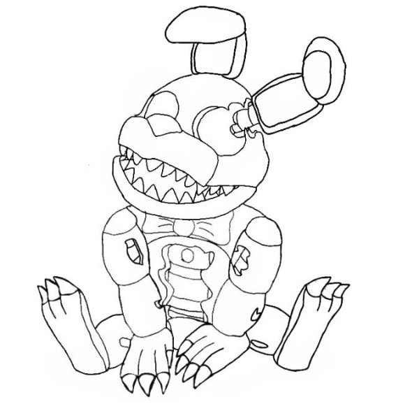 Бонни ФНАФ 1 раскраска
