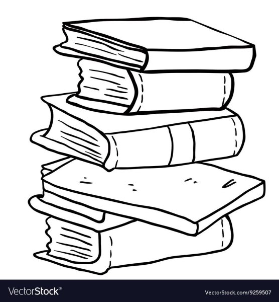 Стопка книг для раскрашивания