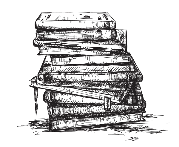 Стопка книг Графика