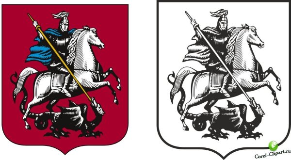 Герб правительства Москвы вектор