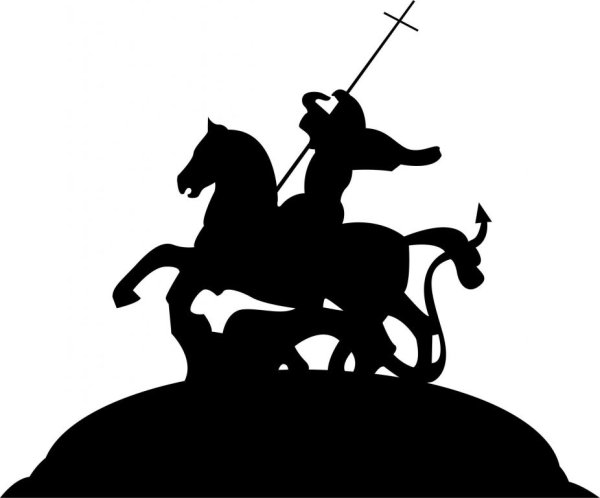 Георгий Победоносец наклейка на авто