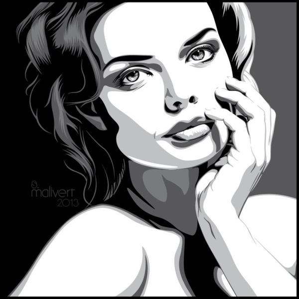 Портрет в векторной графике