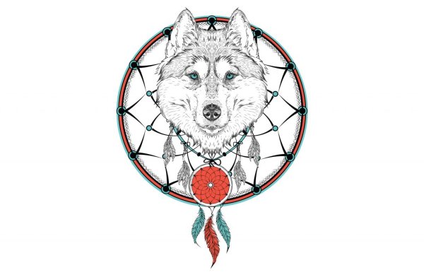 Тату обереги волк