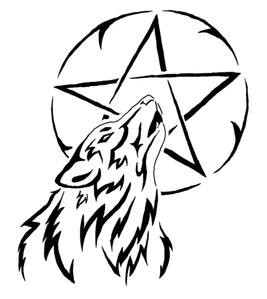 Пентаграмма с волком