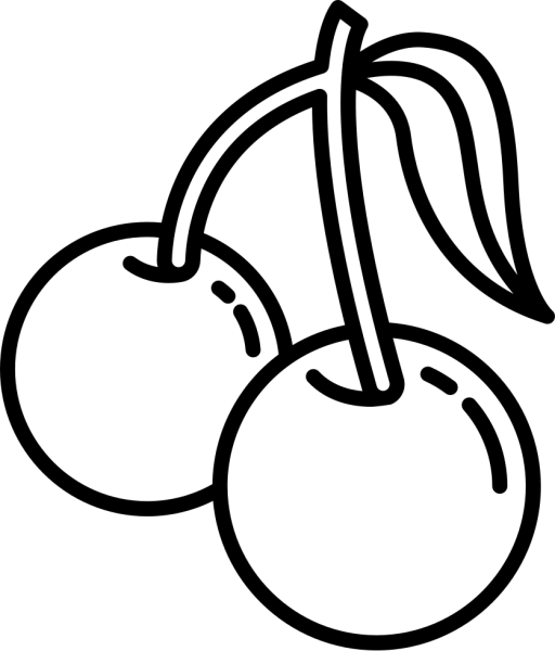 Вишня трафарет