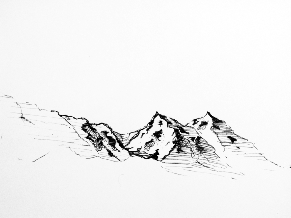 Горы эскиз