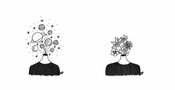 Рисунки чб Минимализм