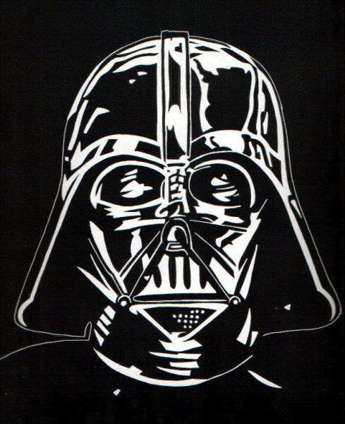 Звездные войны трафарет Дарт Вейдер