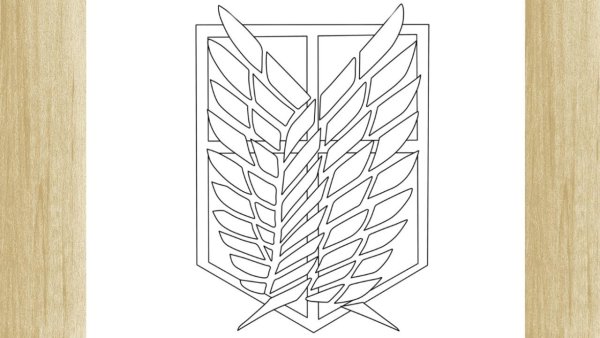 Знак развед корпуса в аниме атака титанов