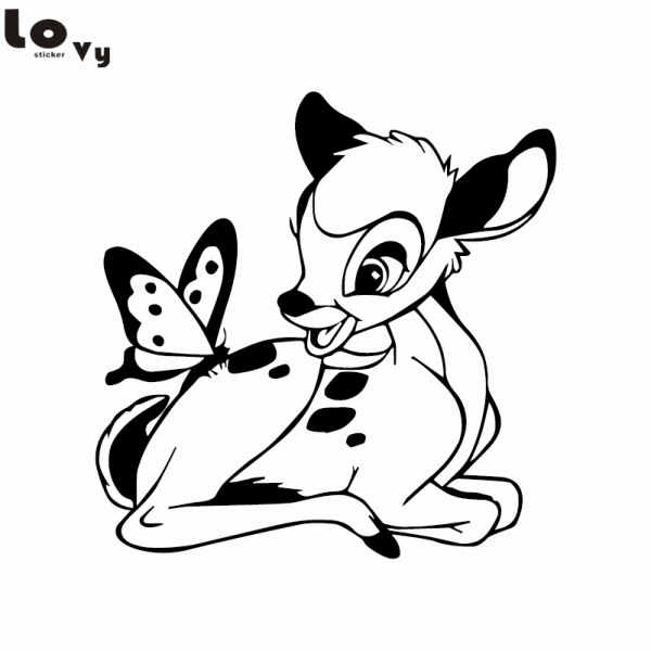 Раскраски Дисней Бэмби